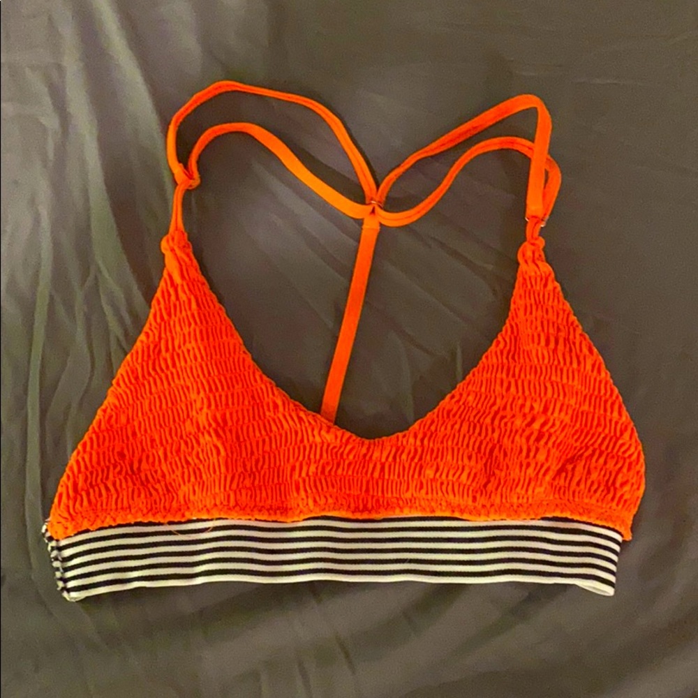 Orange bathing suit top